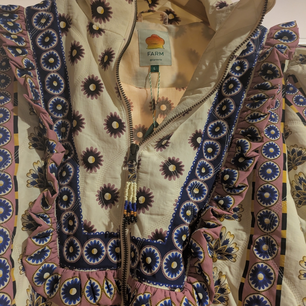 Farm Rio Multicolor Patterned Jacket - Picture 8 of 9